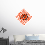 Scranton Bulldogs <span class="pdp-name-mascot">Scranton Middle School Bulldogs</span> Wall Decal - Diamond With Slogans Front Thumbnail