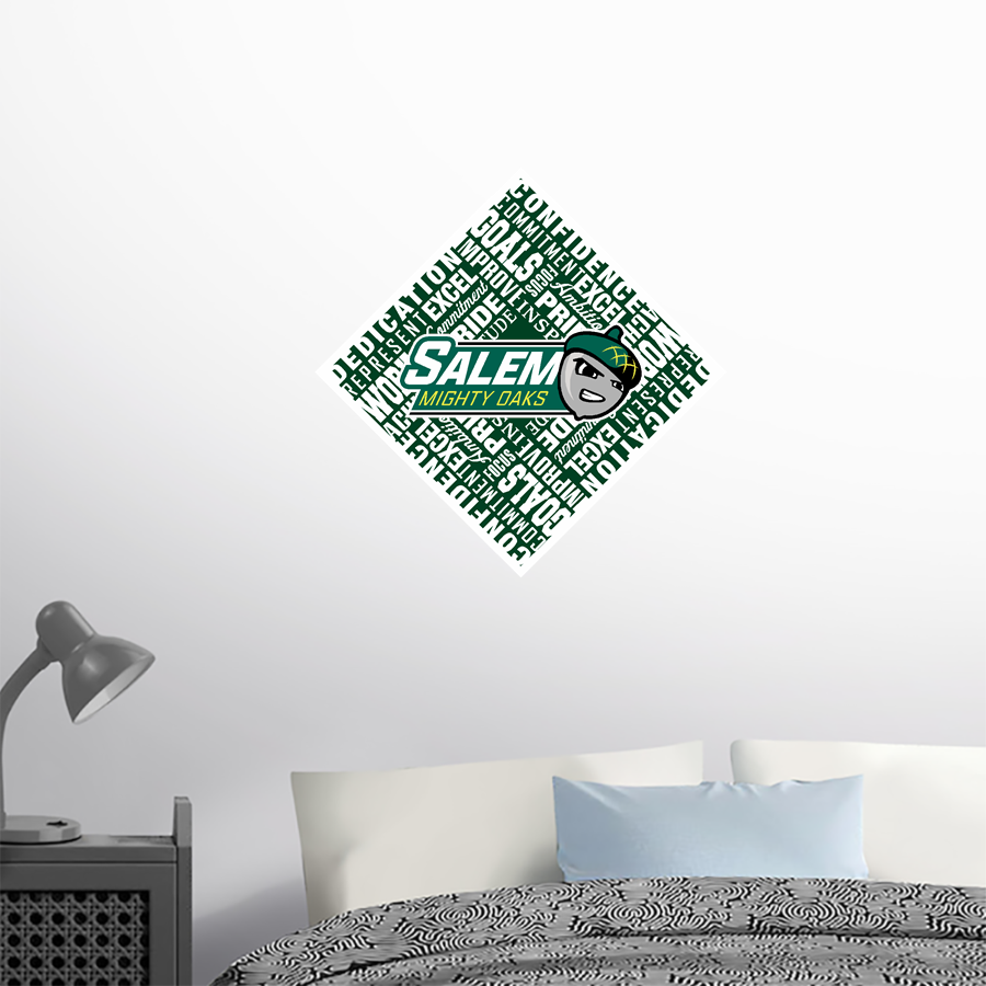 SCC Oaks <span class="pdp-name-mascot">Salem Oaks</span> Wall Decal - Diamond With Slogans