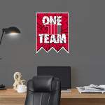 Wittenberg University Tigers <span class="pdp-name-mascot">Wittenberg University Tigers</span> Wall Decal - Shattered Banner Front Thumbnail