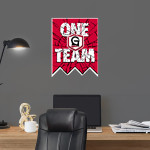 Grace College Lancers <span class="pdp-name-mascot">Grace College Lancers</span> Wall Decal - Shattered Banner Front Thumbnail