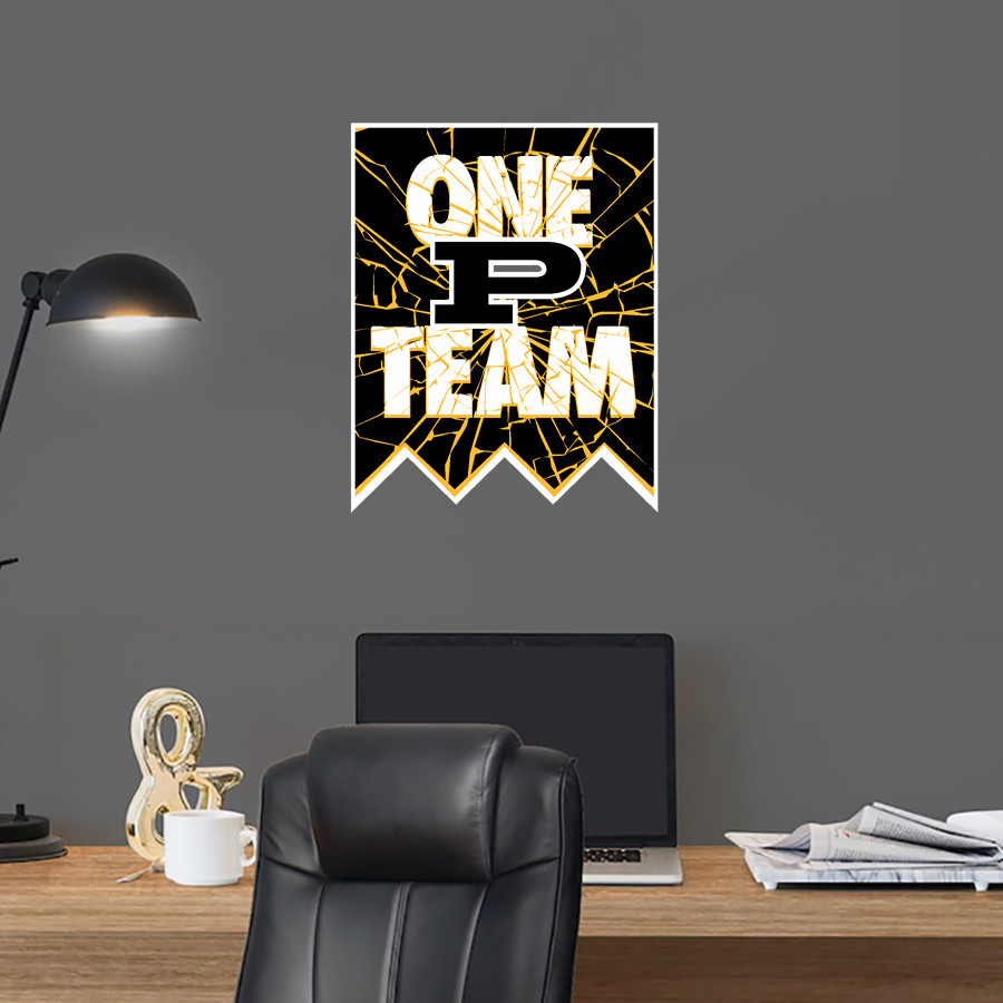 PERRY HIGH SCHOOL PANTHERS <span class="pdp-name-mascot">PERRY PANTHERS</span> Wall Decal - Shattered Banner