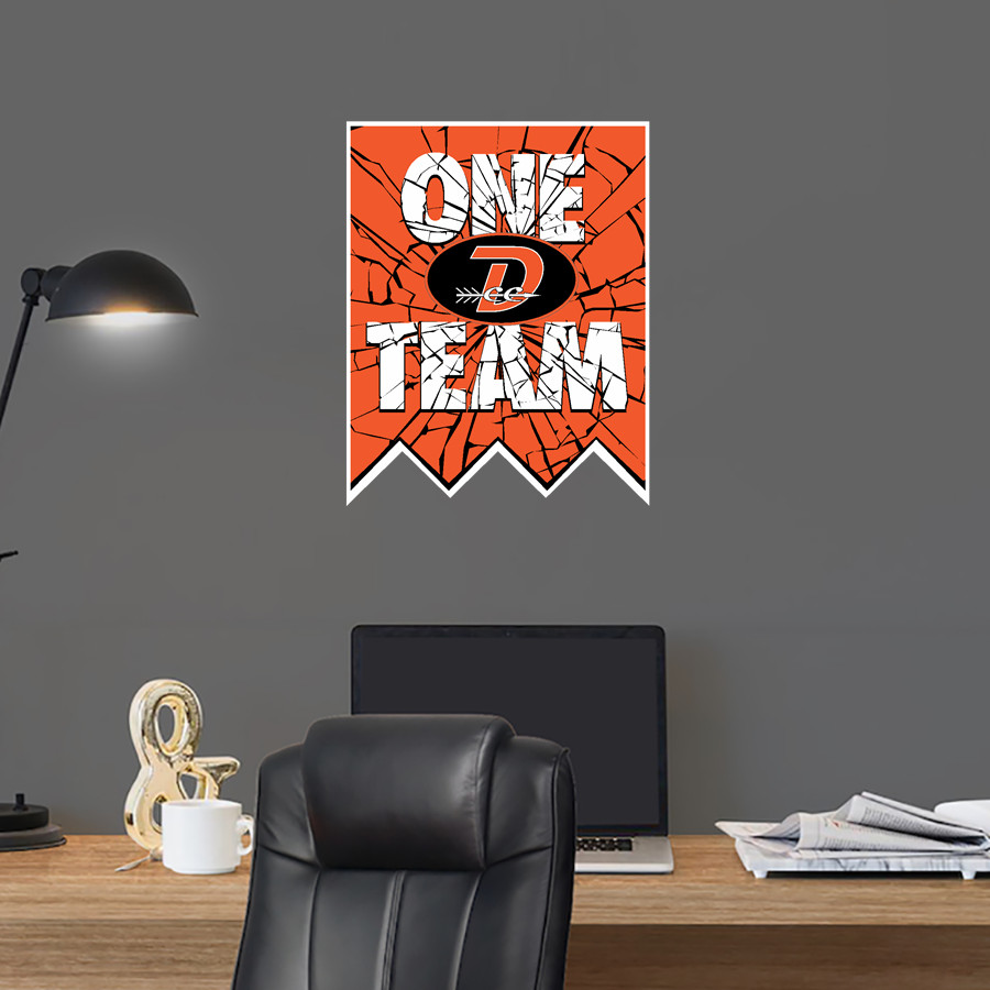 DOUGLAS HIGH SCHOOL TIGERS <span class="pdp-name-mascot">DOUGLAS TIGERS</span> Wall Decal - Shattered Banner
