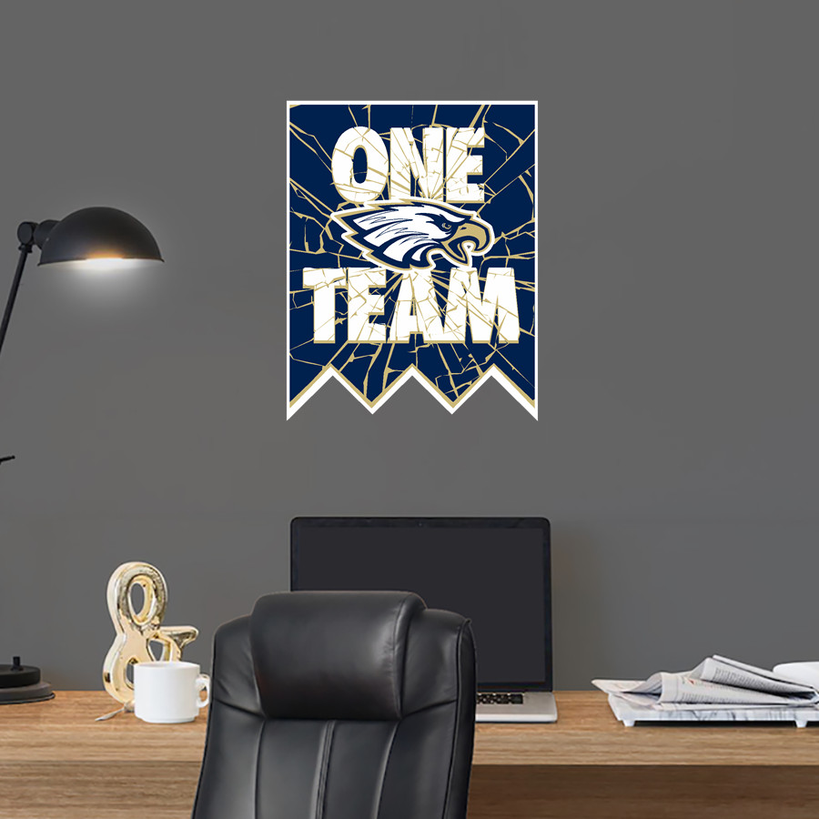BETHPAGE HIGH SCHOOL GOLDEN EAGLES <span class="pdp-name-mascot">BETHPAGE GOLDEN EAGLES</span> Wall Decal - Shattered Banner