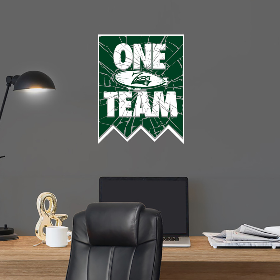 SHENANDOAH HIGH SCHOOL ZEPS Wall Decal - Shattered Banner