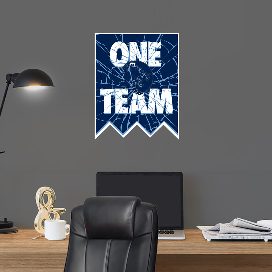 BARTLESVILLE HIGH SCHOOL BRUINS <span class="pdp-name-mascot">BARTLESVILLE BRUINS</span> Wall Decal - Shattered Banner