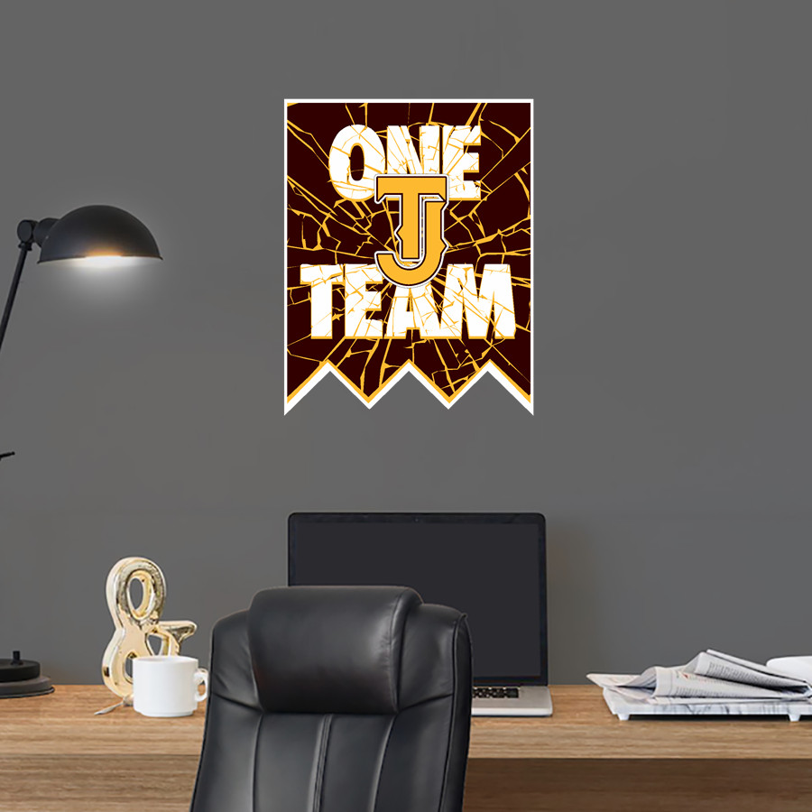 THOMAS JEFFERSON HIGH SCHOOL SPARTANS <span class="pdp-name-mascot">THOMAS JEFFERSON SPARTANS</span> Wall Decal - Shattered Banner