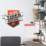 GRANITE FALLS HIGH SCHOOL TIGERS <span class="pdp-name-mascot">GRANITE FALLS TIGERS</span> Wall Decal - Shield With Ribbon Front Thumbnail