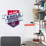 Milton Eagles <span class="pdp-name-mascot">Milton Eagles</span> Wall Decal - Shield With Ribbon Front Thumbnail