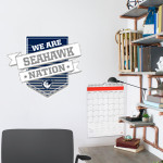 Cape Cod Academy Seahawks Wall Decal - Shield With Ribbon Front Thumbnail