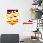 Forest Lake Rangers <span class="pdp-name-mascot">Forest Lake Rangers</span> Wall Decal - Shield With Ribbon Front Thumbnail