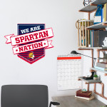 ORONO HIGH SCHOOL SPARTANS Wall Decal - Shield With Ribbon Front Thumbnail