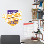 LUFKIN HIGH SCHOOL PANTHERS <span class="pdp-name-mascot">LUFKIN PANTHERS</span> Wall Decal - Shield With Ribbon Front Thumbnail