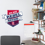 Carroll Rebels <span class="pdp-name-mascot">Carroll</span> Wall Decal - Shield With Ribbon Front Thumbnail