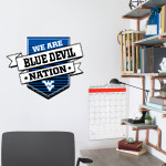 WATER VALLEY HIGH SCHOOL BLUE DEVILS Wall Decal - Shield With Ribbon Front Thumbnail