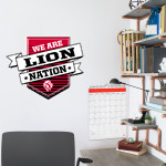 LEESBURG-FAIRFIELD HIGH SCHOOL LIONS <span class="pdp-name-mascot">LEESBURG - FAIRFIELD LIONS</span> Wall Decal - Shield With Ribbon Front Thumbnail