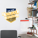 BELLEVILLE HIGH SCHOOL WILDCATS <span class="pdp-name-mascot">BELLEVILLE WILDCATS</span> Wall Decal - Shield With Ribbon Front Thumbnail