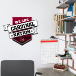 OROSI HIGH SCHOOL CARDINALS <span class="pdp-name-mascot">OROSI CARDINALS</span> Wall Decal - Shield With Ribbon Front Thumbnail