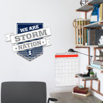 STAUNTON HIGH SCHOOL STORM <span class="pdp-name-mascot">STORM STORM</span> Wall Decal - Shield With Ribbon Front Thumbnail