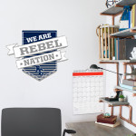 RITCHIE COUNTY HIGH SCHOOL REBELS <span class="pdp-name-mascot">RITCHIE COUNTY REBELS</span> Wall Decal - Shield With Ribbon Front Thumbnail