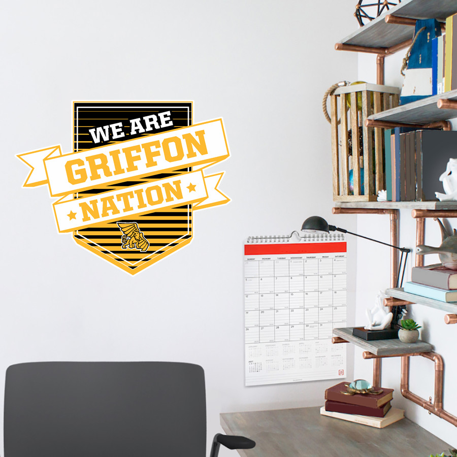 MWSU Griffons <span class="pdp-name-mascot">MWSU Griffons</span> Wall Decal - Shield With Ribbon
