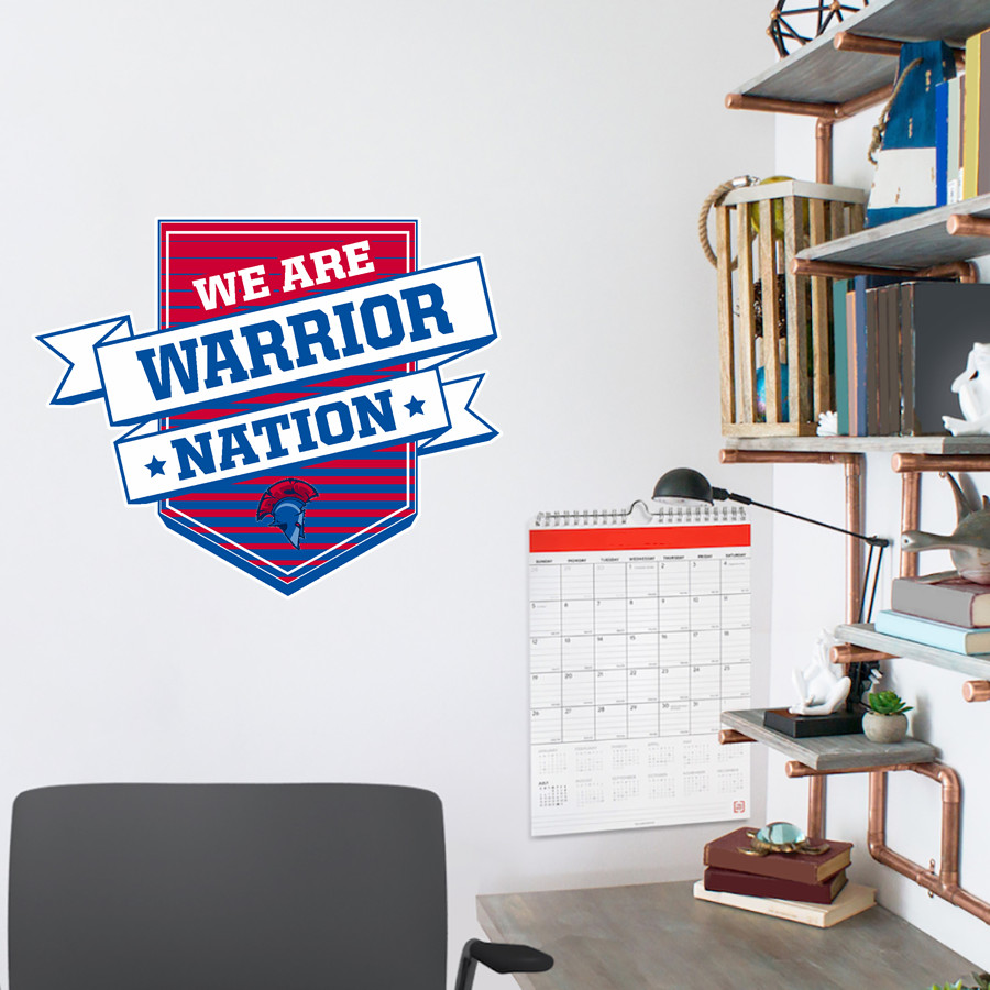 Alamance Christian Warriors Wall Decal - Shield With Ribbon