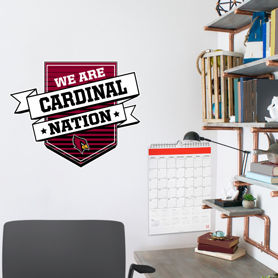 OROSI HIGH SCHOOL CARDINALS <span class="pdp-name-mascot">OROSI CARDINALS</span> Wall Decal - Shield With Ribbon