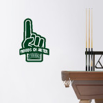 Woods Charter Wolves Wall Decal - Foam Finger Front Thumbnail