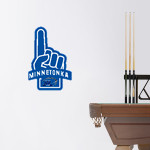 Minnetonka Skippers Wall Decal - Foam Finger Front Thumbnail