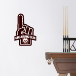 PADUA FRANCISCAN HIGH SCHOOL BRUINS <span class="pdp-name-mascot">PADUA FRANCISCAN BRUINS</span> Wall Decal - Foam Finger Front Thumbnail