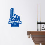 BROCKPORT BLUE DEVILS The Official Online Store <span class="pdp-name-mascot">BROCKPORT BLUE DEVILS</span> Wall Decal - Foam Finger Front Thumbnail