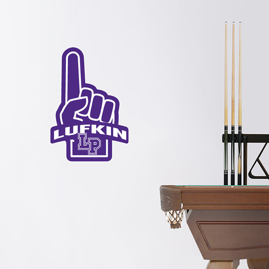 LUFKIN HIGH SCHOOL PANTHERS <span class="pdp-name-mascot">LUFKIN PANTHERS</span> Wall Decal - Foam Finger