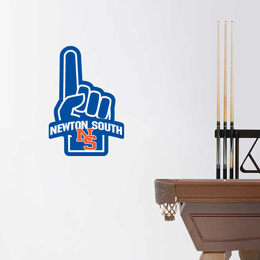 NEWTON SOUTH HIGH SCHOOL LIONS <span class="pdp-name-mascot">NEWTON SOUTH LIONS</span> Wall Decal - Foam Finger