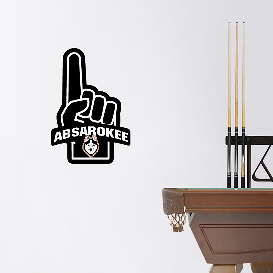 ABSAROKEE HIGH SCHOOL HUSKIES <span class="pdp-name-mascot">ABSAROKEE HUSKIES</span> Wall Decal - Foam Finger