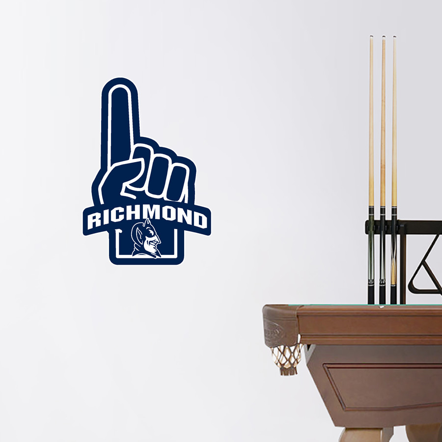 RICHMOND HIGH SCHOOL BLUE DEVILS <span class="pdp-name-mascot">RICHMOND BLUE DEVILS</span> Wall Decal - Foam Finger
