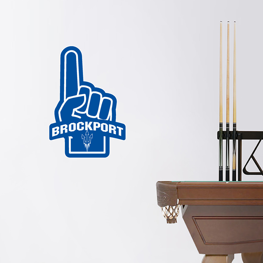 BROCKPORT BLUE DEVILS The Official Online Store <span class="pdp-name-mascot">BROCKPORT BLUE DEVILS</span> Wall Decal - Foam Finger