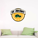 ST AMANT HIGH SCHOOL GATORS <span class="pdp-name-mascot">ST AMANT GATORS</span> Wall Decal - Circle With Banner Front Thumbnail