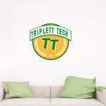 Triplett Tech Wall Decal - Circle With Banner Front Thumbnail