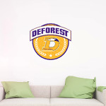 DEFOREST HIGH SCHOOL NORSKIES Wall Decal - Circle With Banner Front Thumbnail