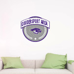 Coudersport Area Falcons Wall Decal - Circle With Banner Front Thumbnail