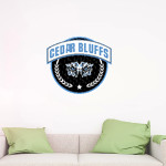 Cedar Bluffs Wildcats <span class="pdp-name-mascot">Cedar Bluffs Wildcats</span> Wall Decal - Circle With Banner Front Thumbnail
