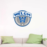 WELCH HIGH SCHOOL WILDCATS Wall Decal - Circle With Banner Front Thumbnail