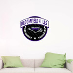 Bloomfield Hills Black hawks official sideline store <span class="pdp-name-mascot">Bloomfield Hills Blackhawks</span> Wall Decal - Circle With Banner Front Thumbnail