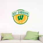 WEST DAVIDSON HIGH SCHOOL DRAGONS Wall Decal - Circle With Banner Front Thumbnail