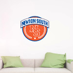 NEWTON SOUTH HIGH SCHOOL LIONS <span class="pdp-name-mascot">NEWTON SOUTH LIONS</span> Wall Decal - Circle With Banner Front Thumbnail