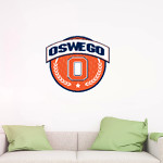 Oswego Panthers <span class="pdp-name-mascot">Oswego Panthers</span> Wall Decal - Circle With Banner Front Thumbnail