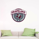 GRAPELAND HIGH SCHOOL SANDIES <span class="pdp-name-mascot">GRAPELAND SANDIES</span> Wall Decal - Circle With Banner Front Thumbnail