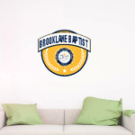 Brooklane Baptist Eagles Wall Decal - Circle With Banner Front Thumbnail