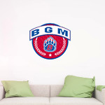 B G M COMMUNITY HIGH SCHOOL BEARS <span class="pdp-name-mascot">B G M BEARS</span> Wall Decal - Circle With Banner Front Thumbnail