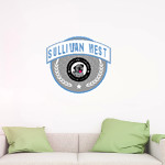 SULLIVAN WEST HIGH SCHOOL BULLDOGS <span class="pdp-name-mascot">SULLIVAN WEST BULLDOGS</span> Wall Decal - Circle With Banner Front Thumbnail