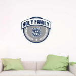 Holy Family Wildcats Wall Decal - Circle With Banner Front Thumbnail